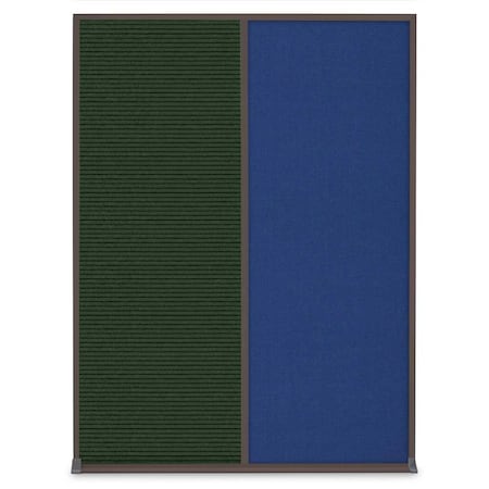 United Visual Products Single Door Radius Plus Corkboard, 24"X UV8001PLUS-BRONZE-BUFF